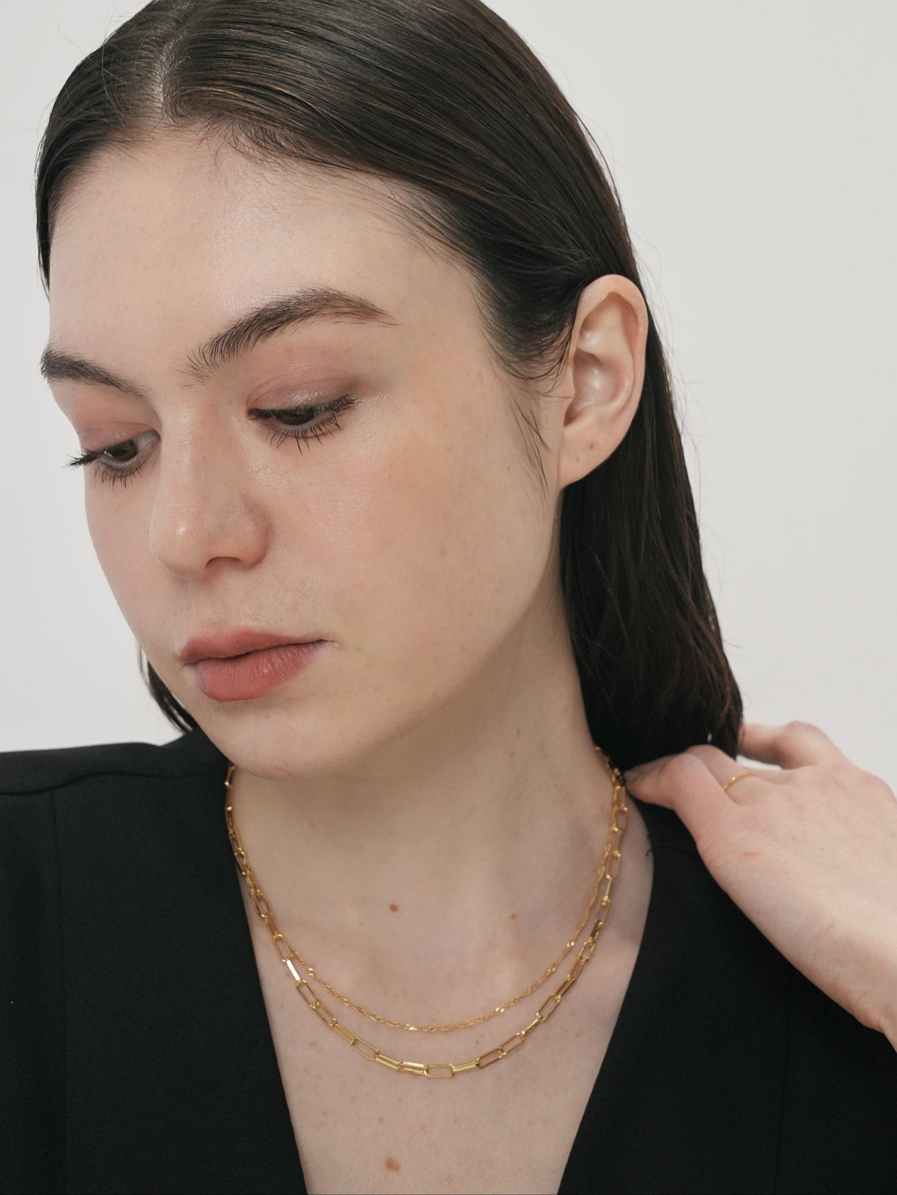 twins sparkle necklace