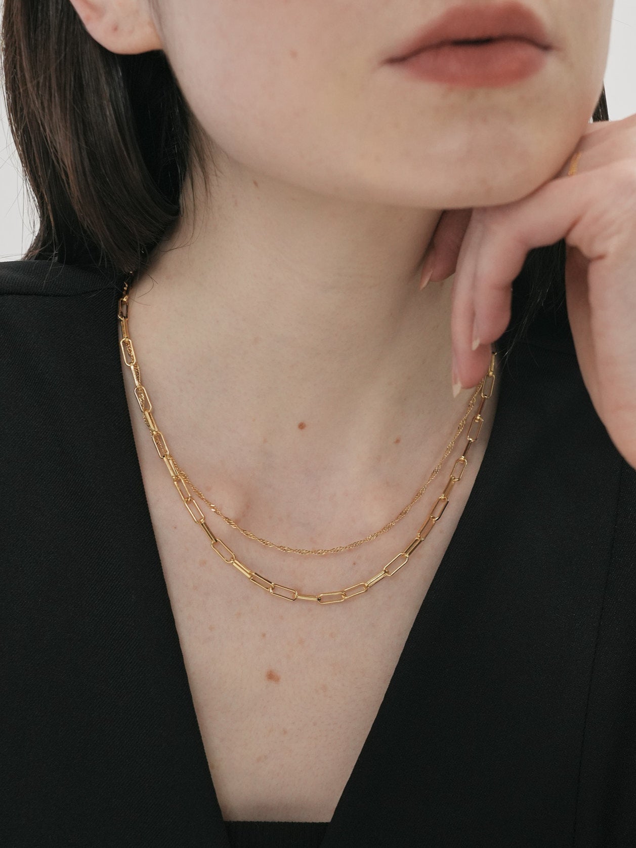 twins sparkle necklace