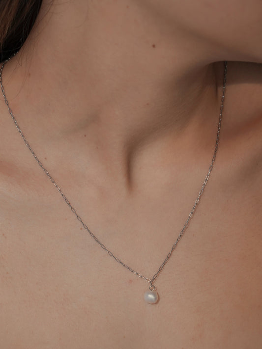 pearl ritys necklace / (金属アレルギー対応)