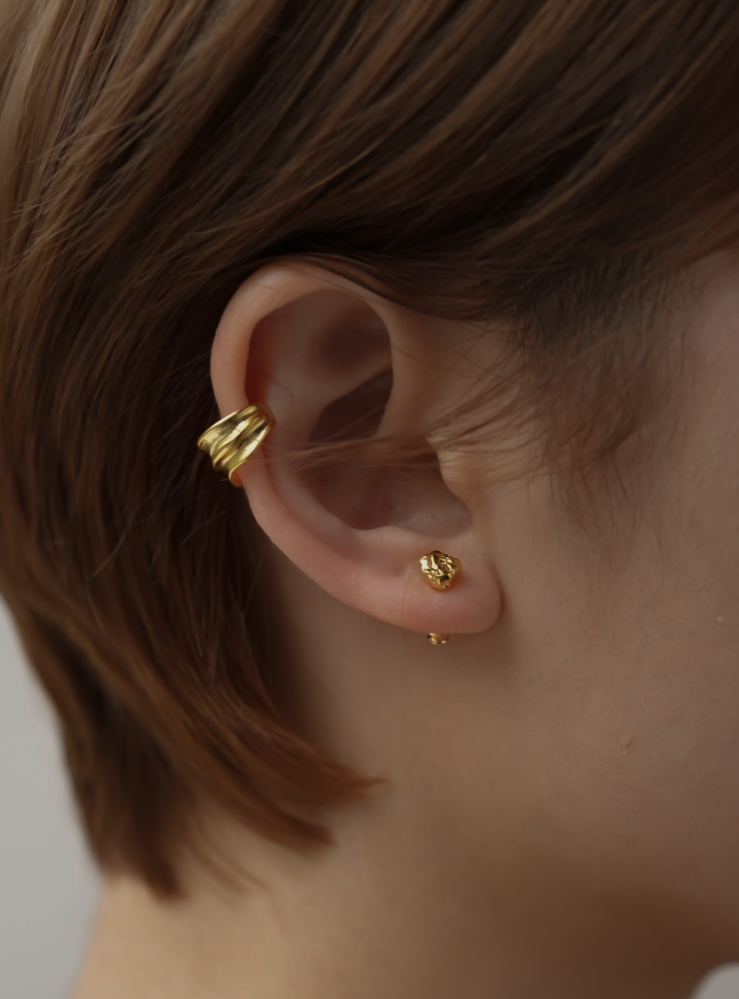 matte ear cuff / s925