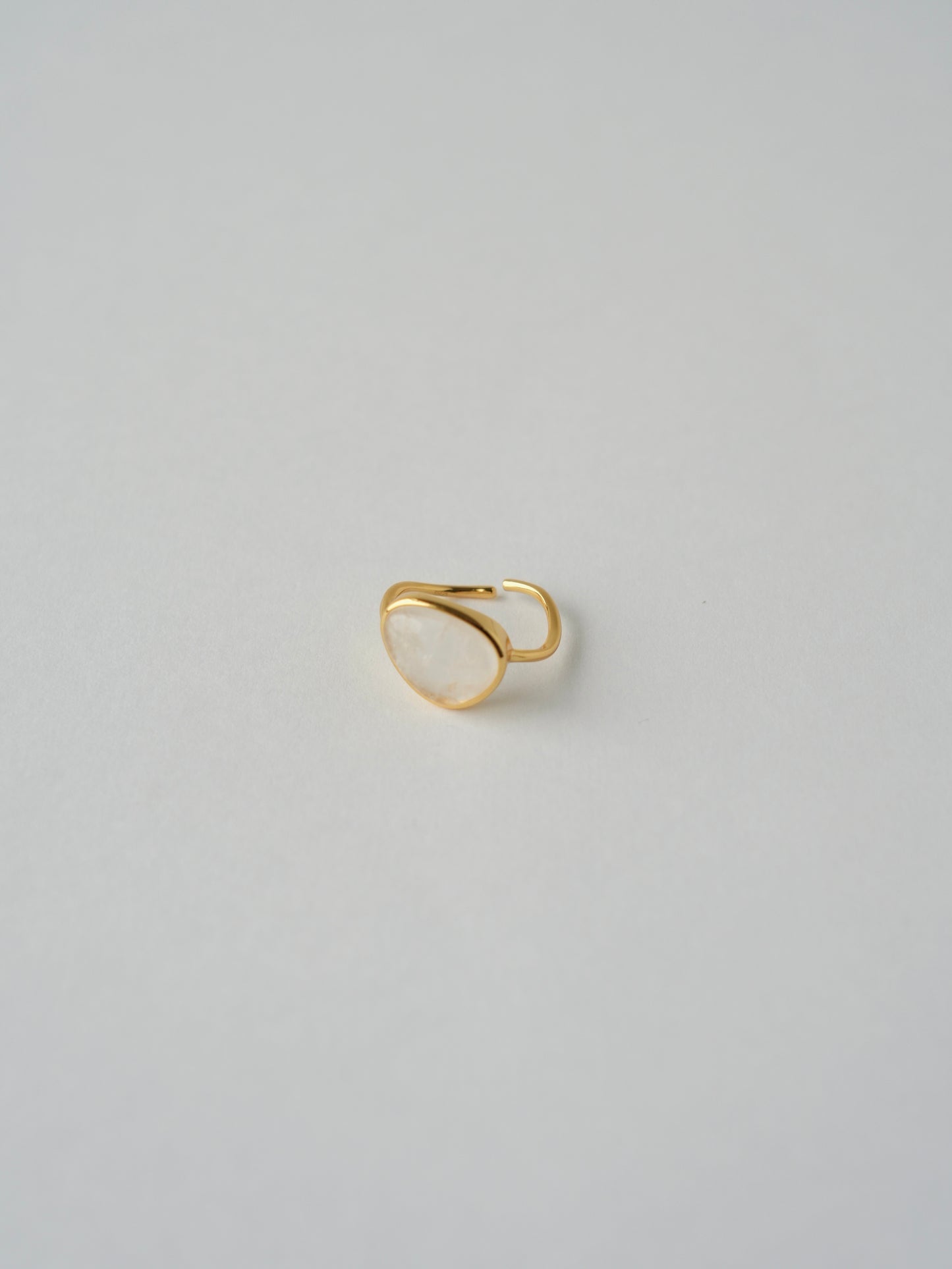 ellipse ring(Blanc pur) / s925