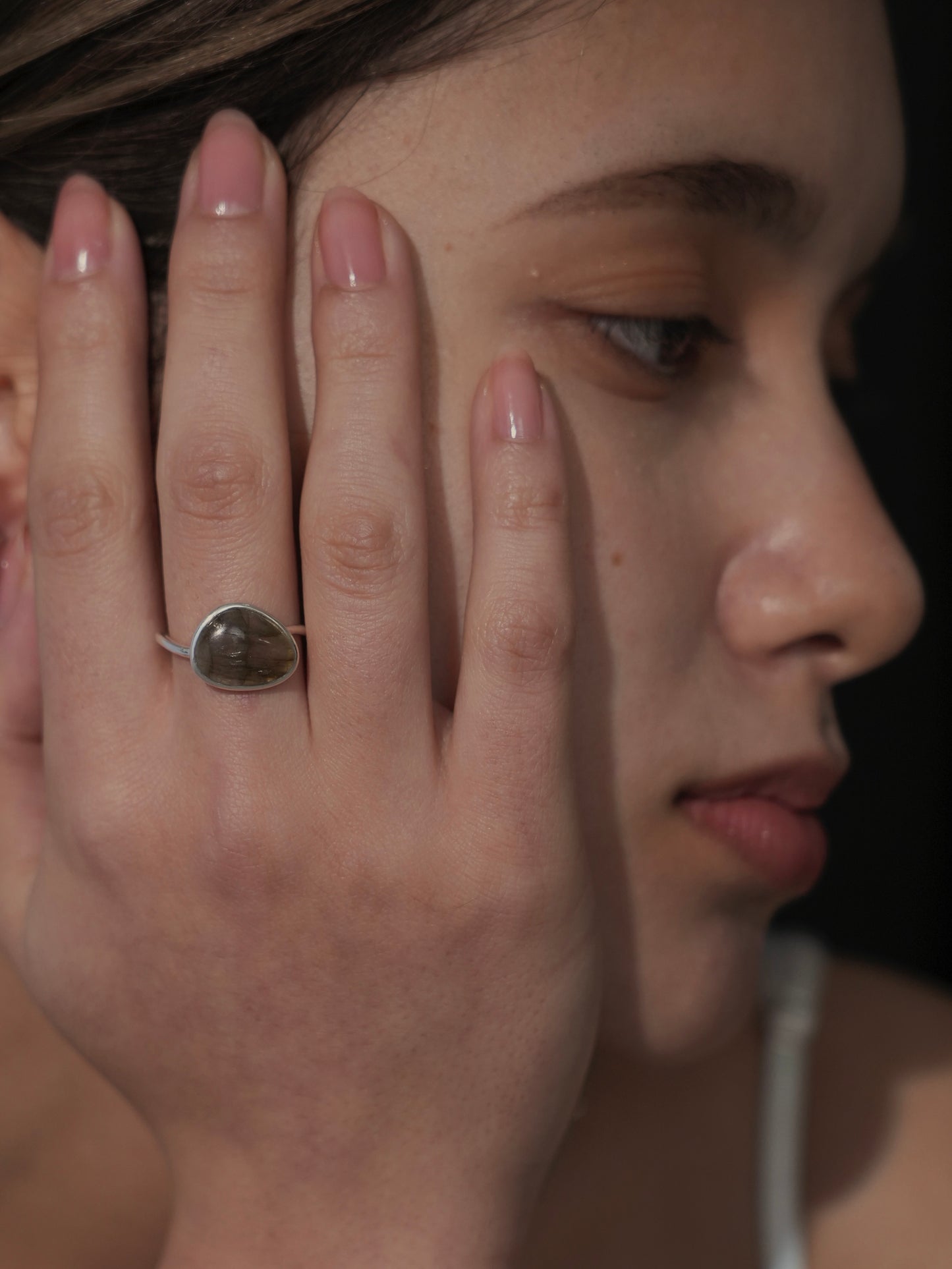 ellipse ring(rocher lunaire) / s925