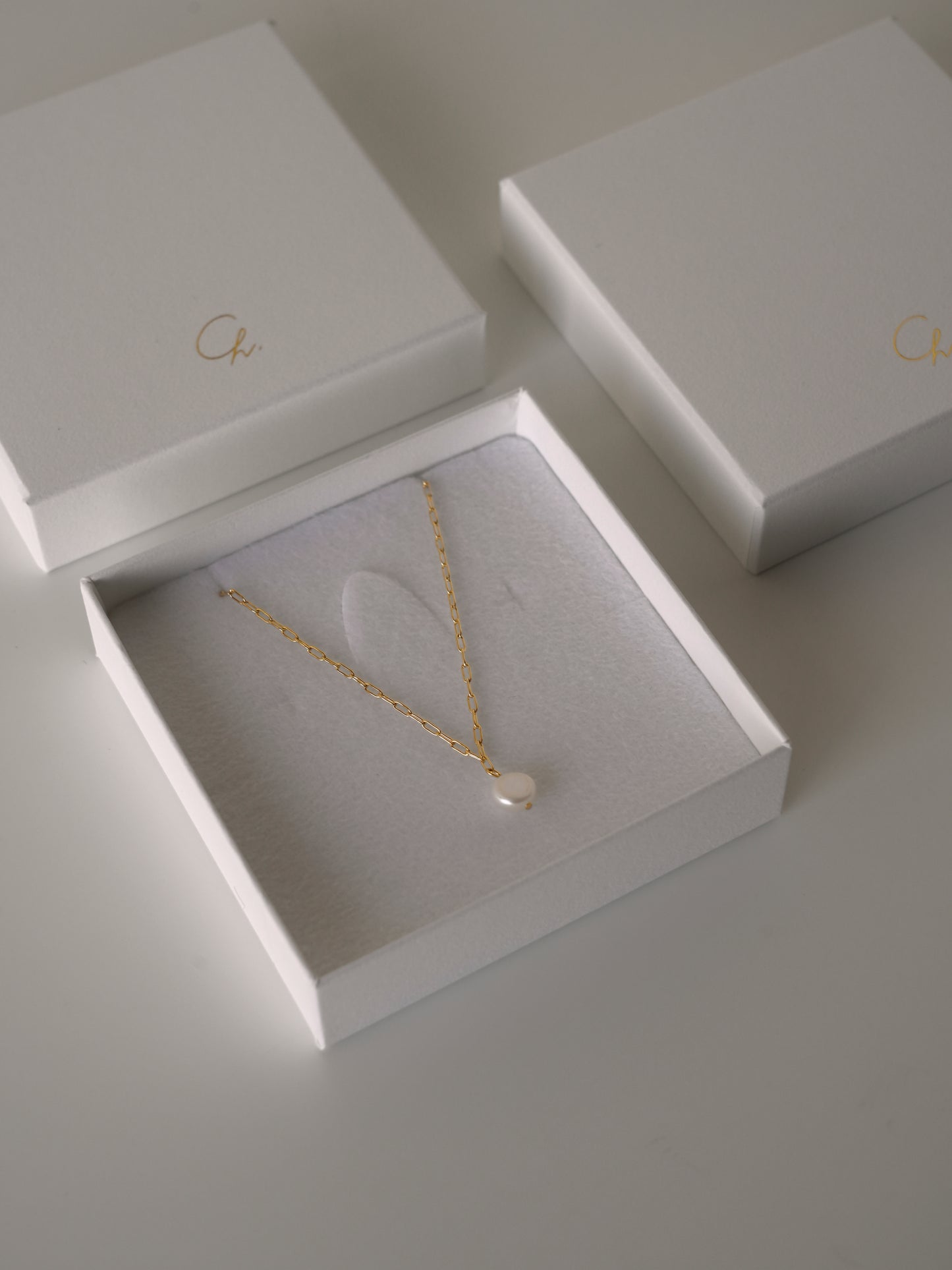 pearl ritys necklace / (金属アレルギー対応)