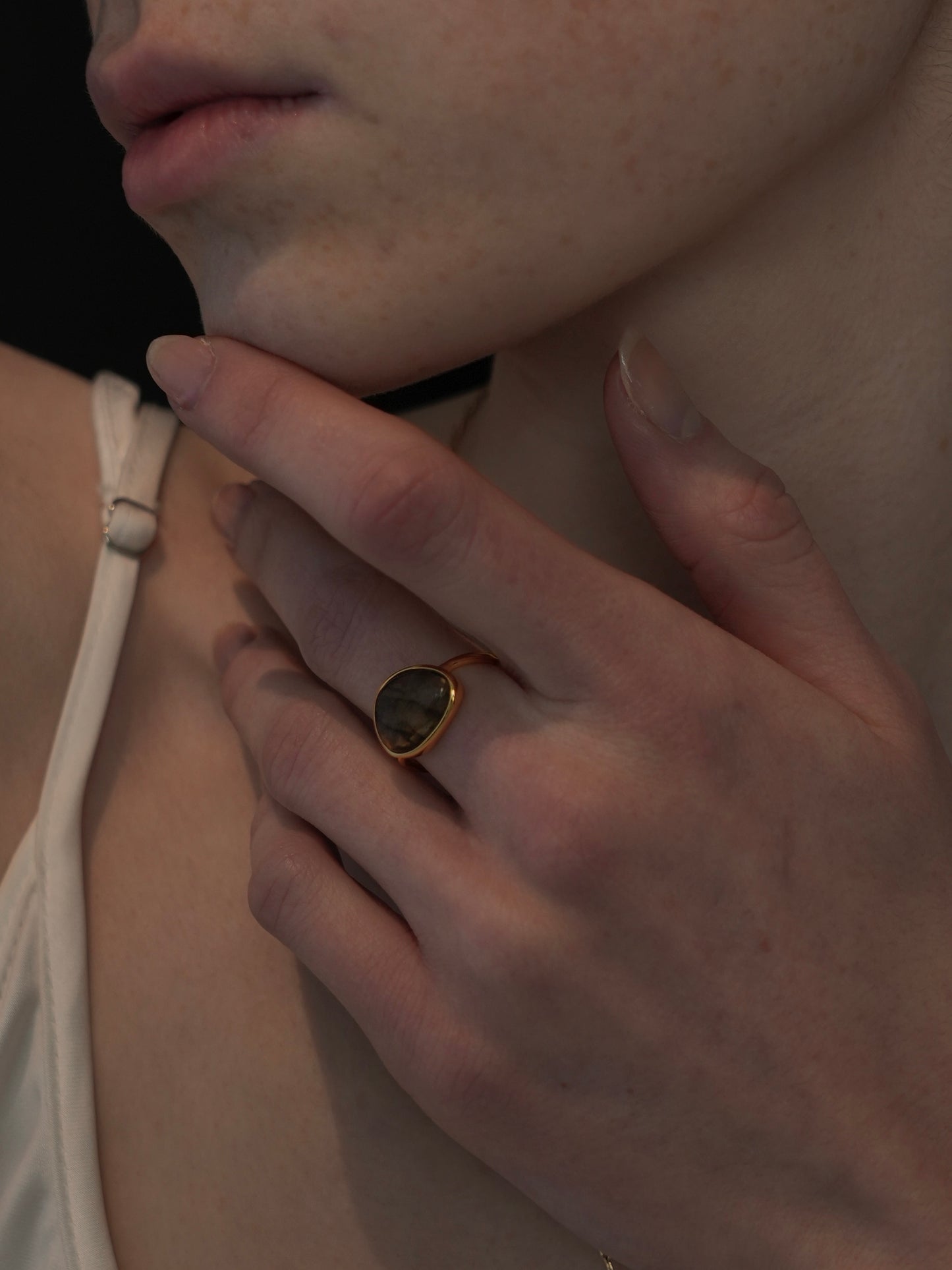 ellipse ring(rocher lunaire) / s925