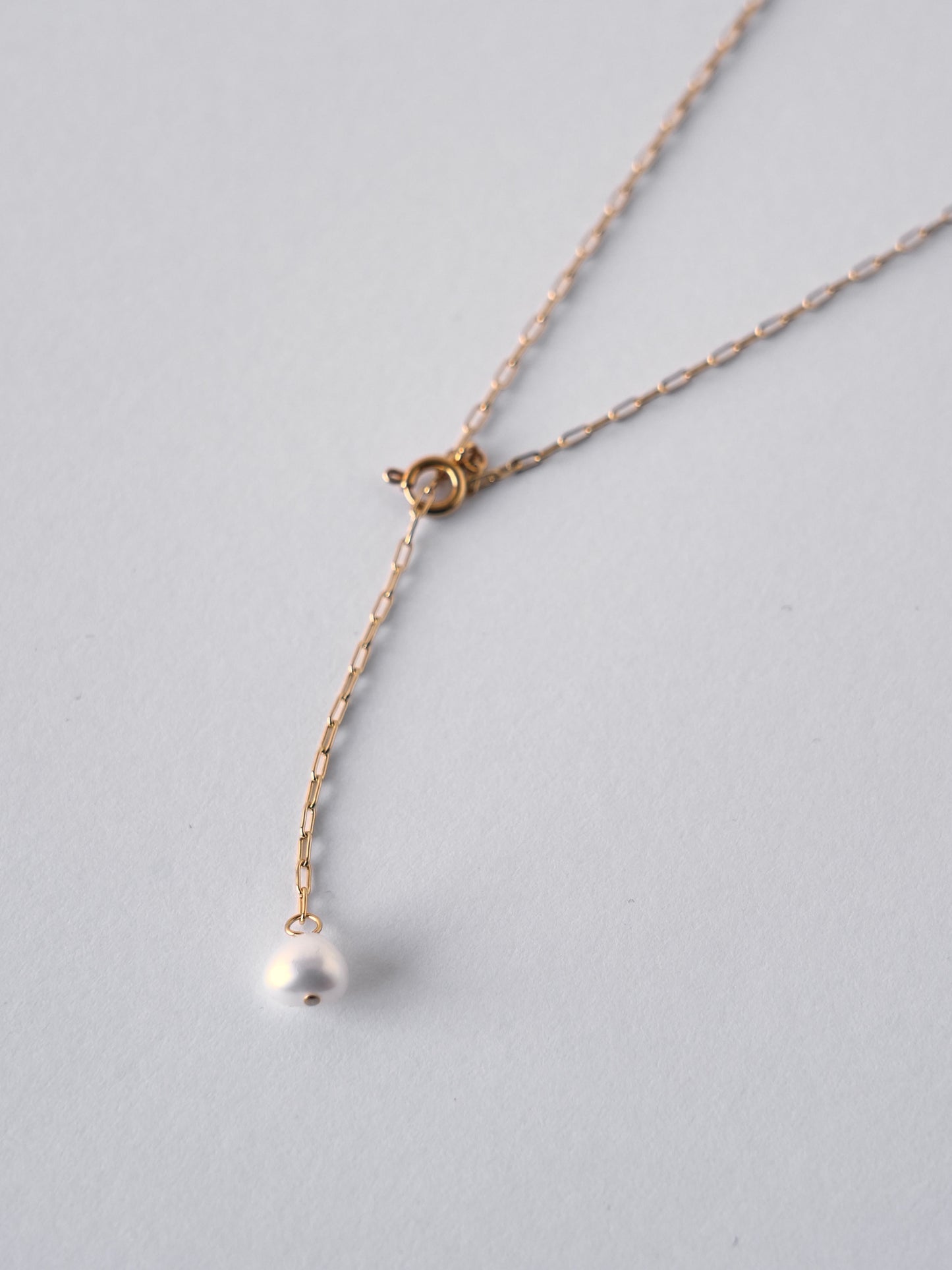 pearl sway necklace - pas - / (金属アレルギー対応)