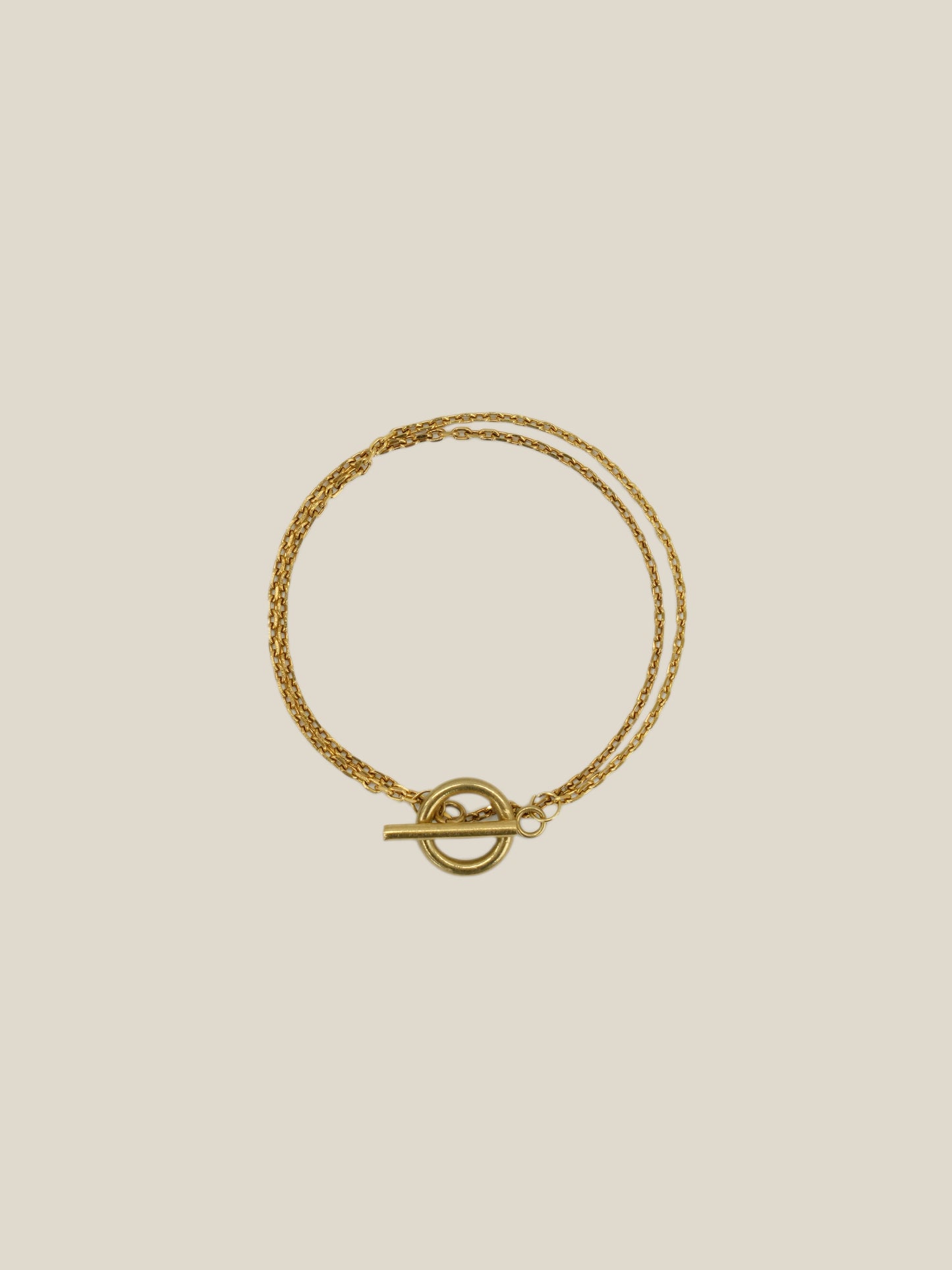 double chain bracelet / 316L(金属アレルギー対応)