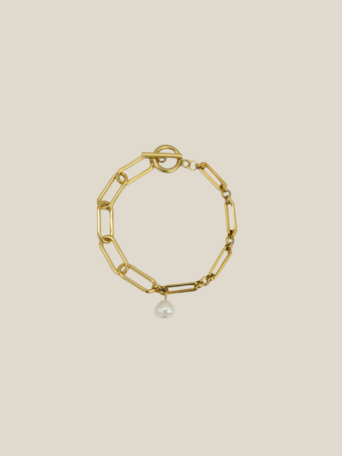 Pearl brillant chain bracelet / 316L(金属アレルギー対応)