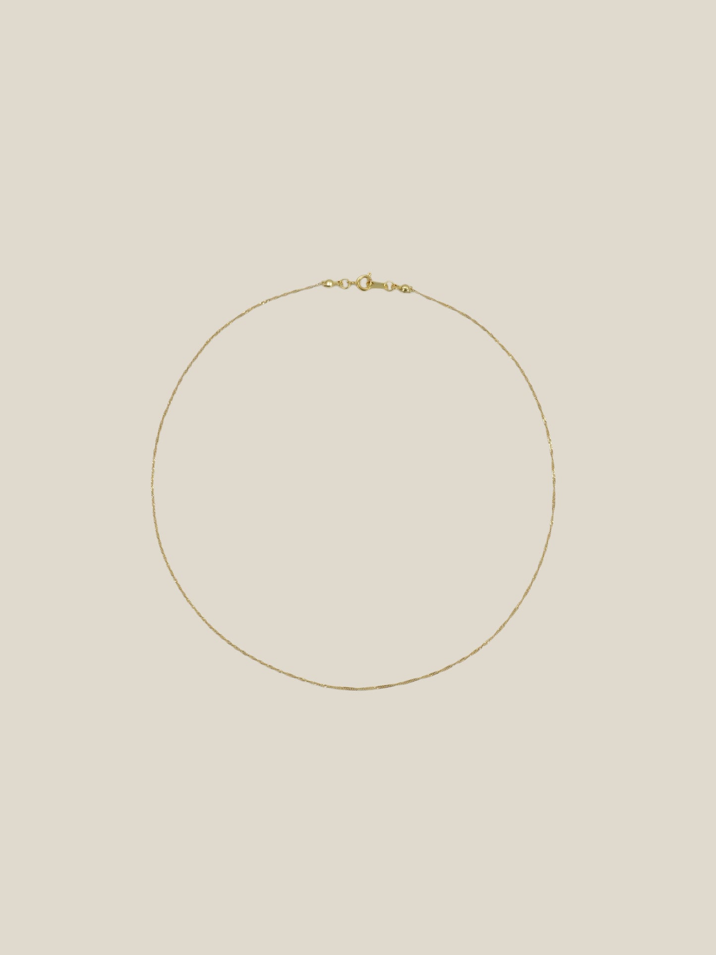 Spiral chain necklace / 316L(金属アレルギー対応)