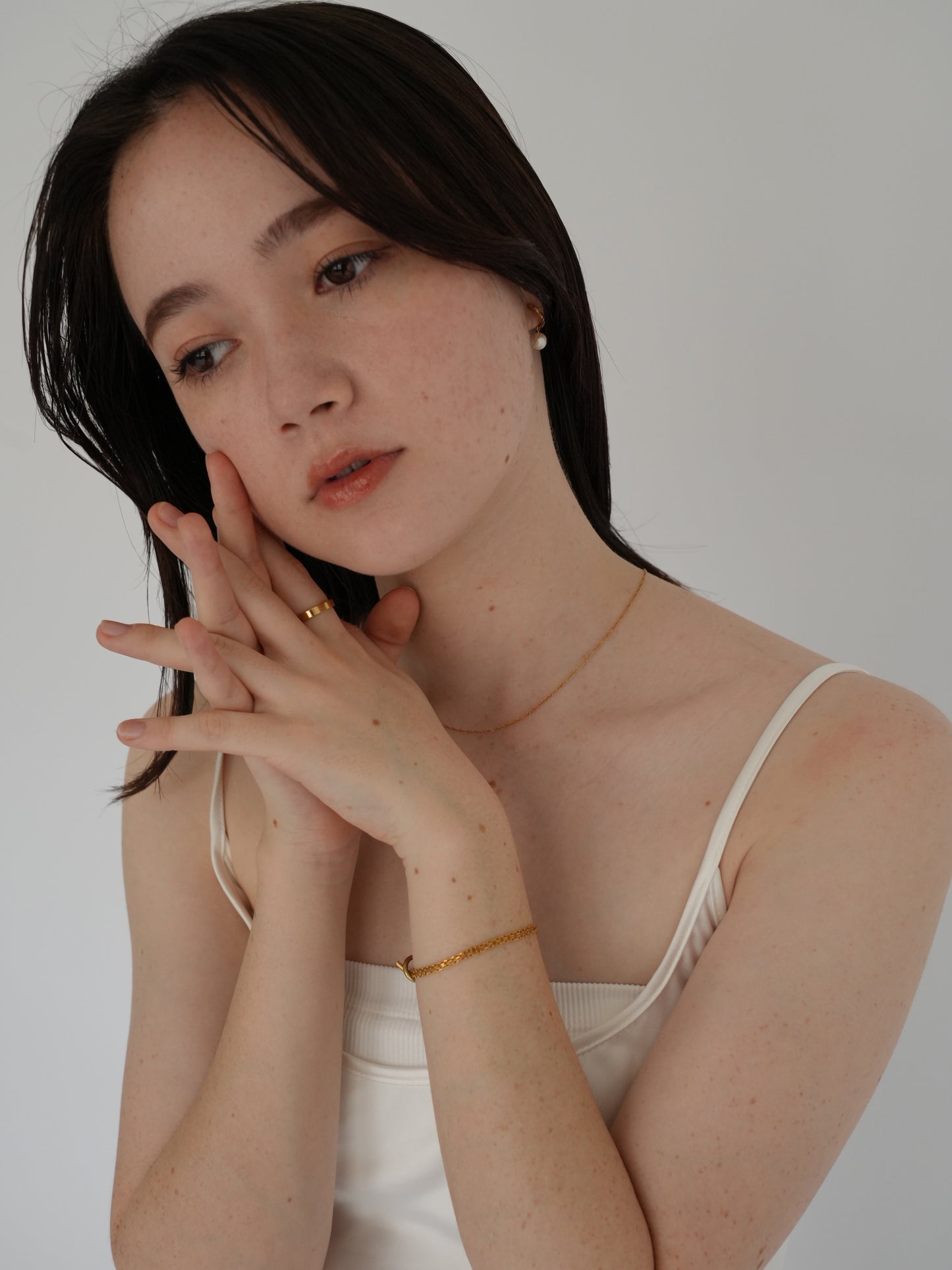 double chain bracelet / 316L(金属アレルギー対応)