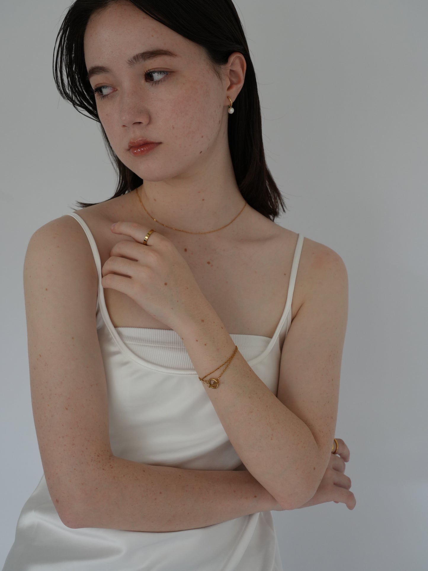 double chain bracelet / 316L(金属アレルギー対応)