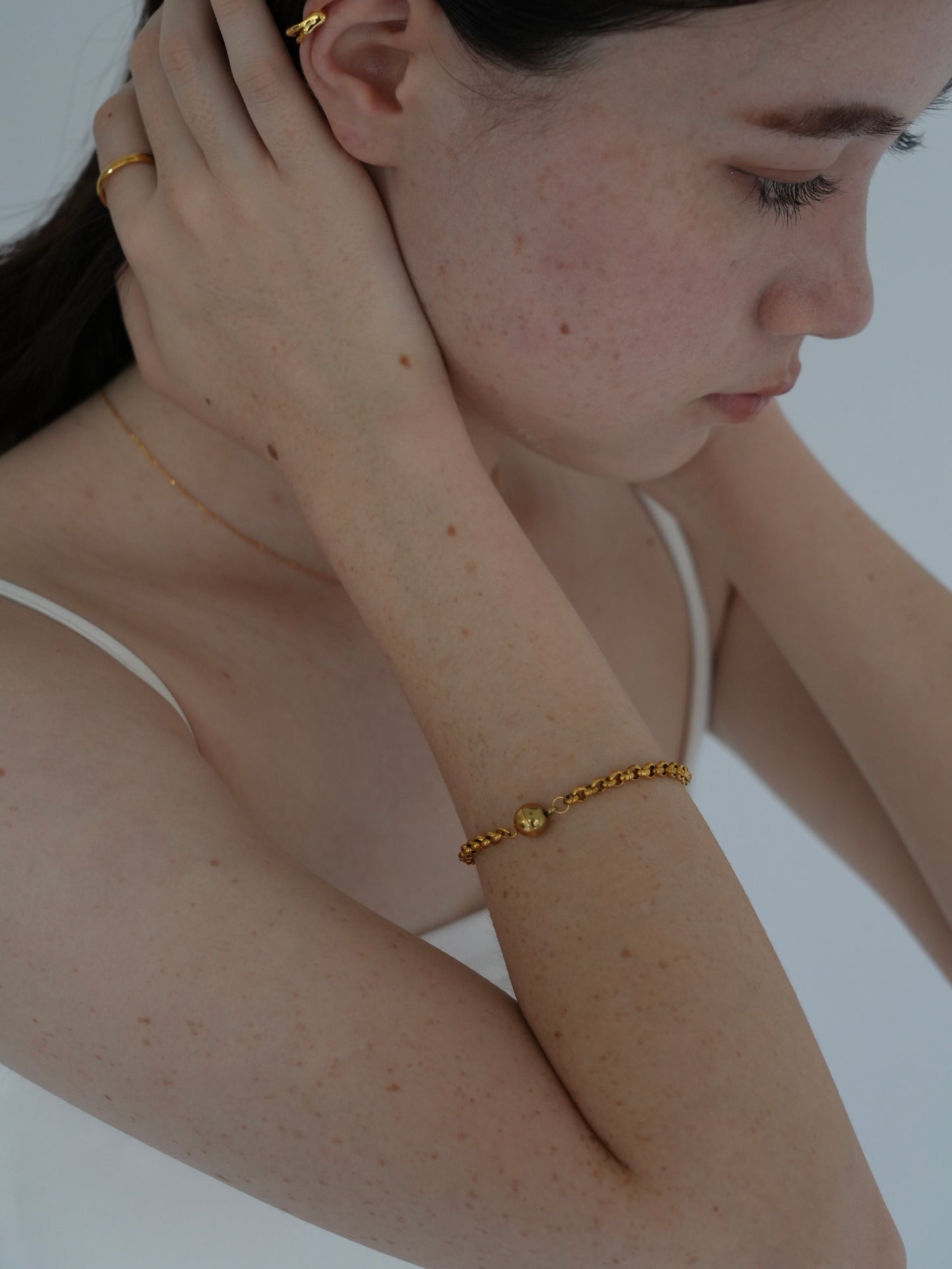 aimant cercle chain bracelet / 316L(金属アレルギー対応)
