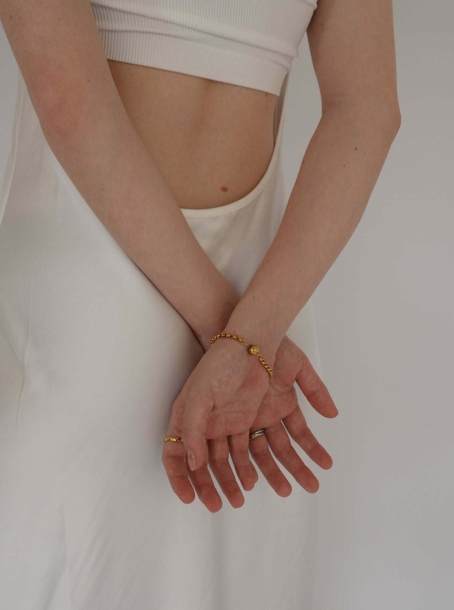 aimant cercle chain bracelet / 316L(金属アレルギー対応)