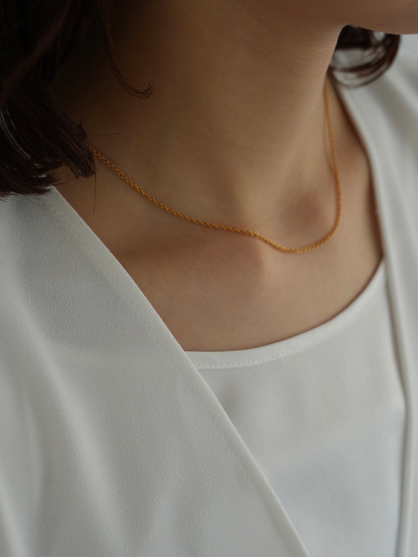 Rond chain necklace / 316L(金属アレルギー対応)