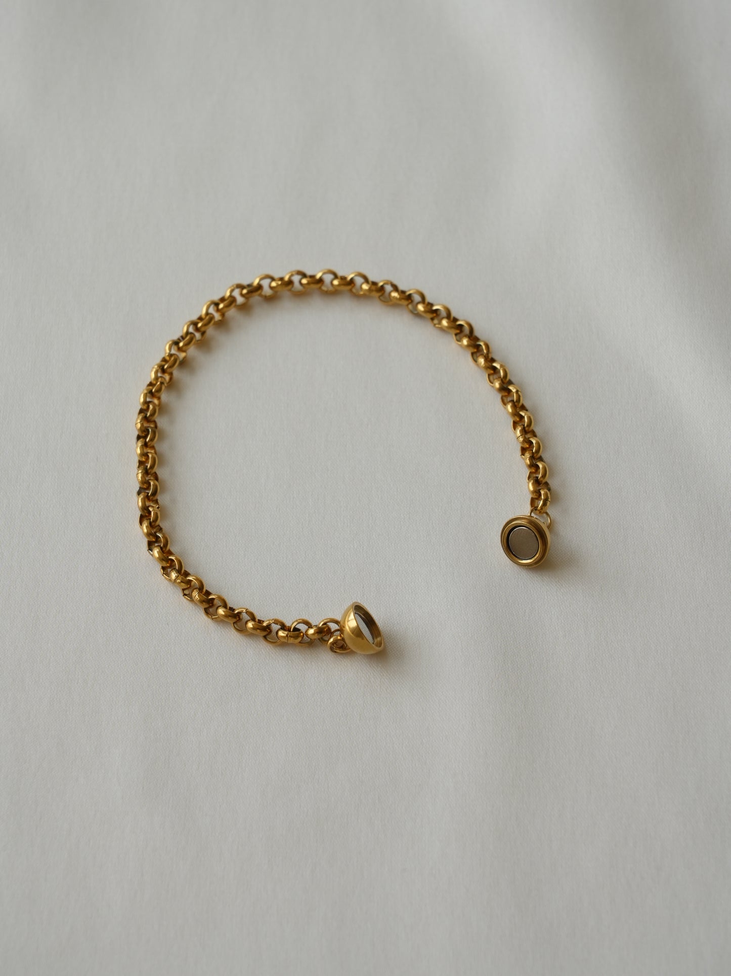 aimant cercle chain bracelet / 316L(金属アレルギー対応)