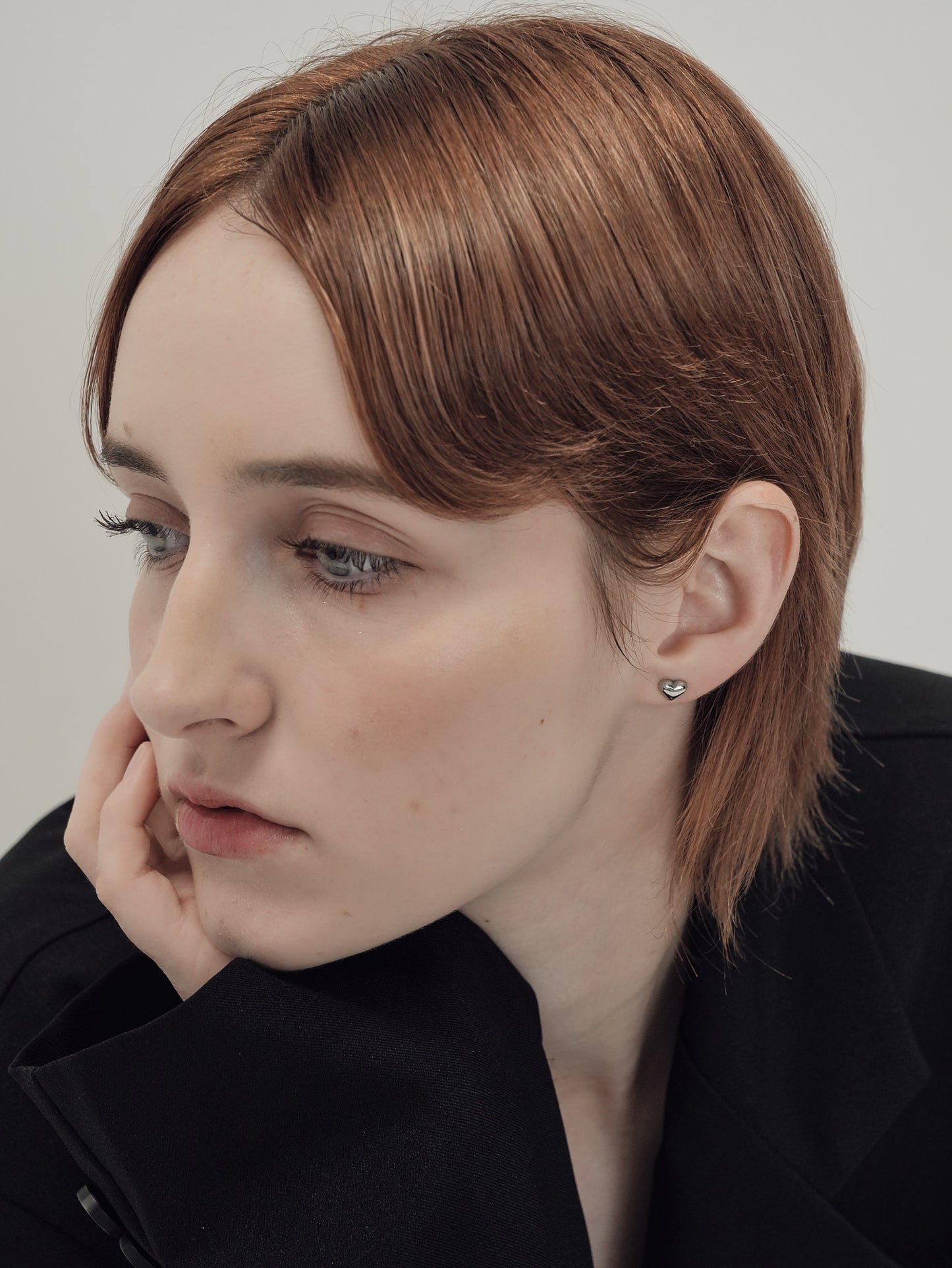 petit heart pierce / 316L