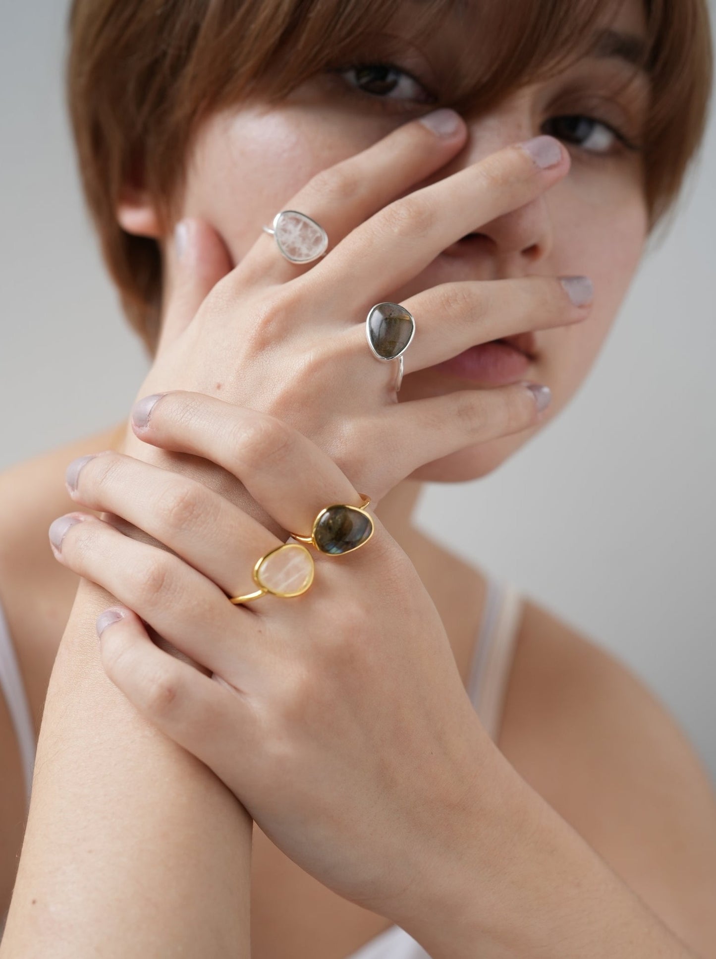 ellipse ring(rocher lunaire) / s925