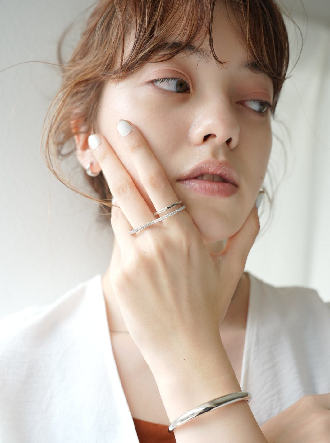 heart hoop ring