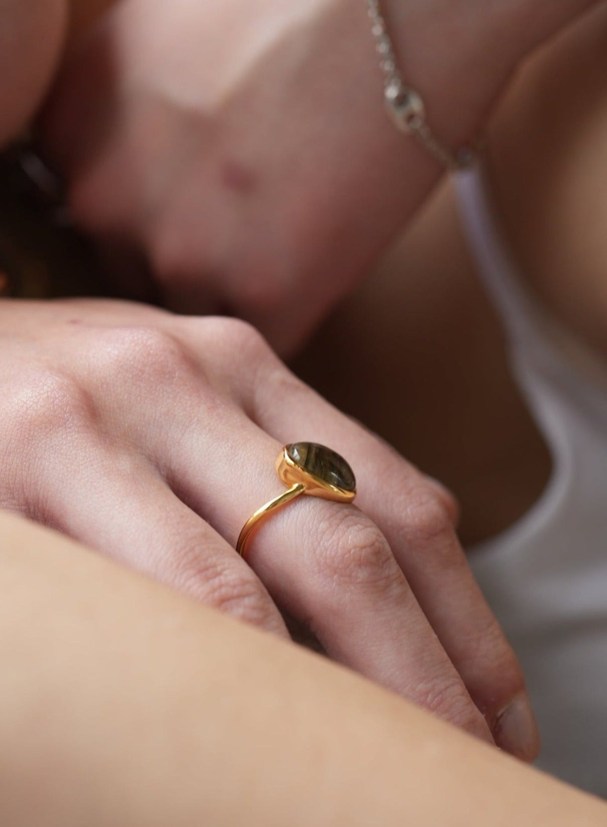 ellipse ring(rocher lunaire) / s925