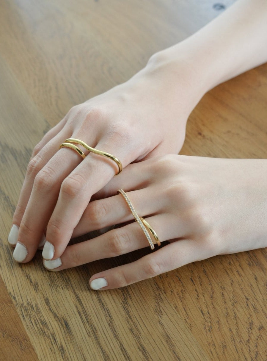 heart hoop ring