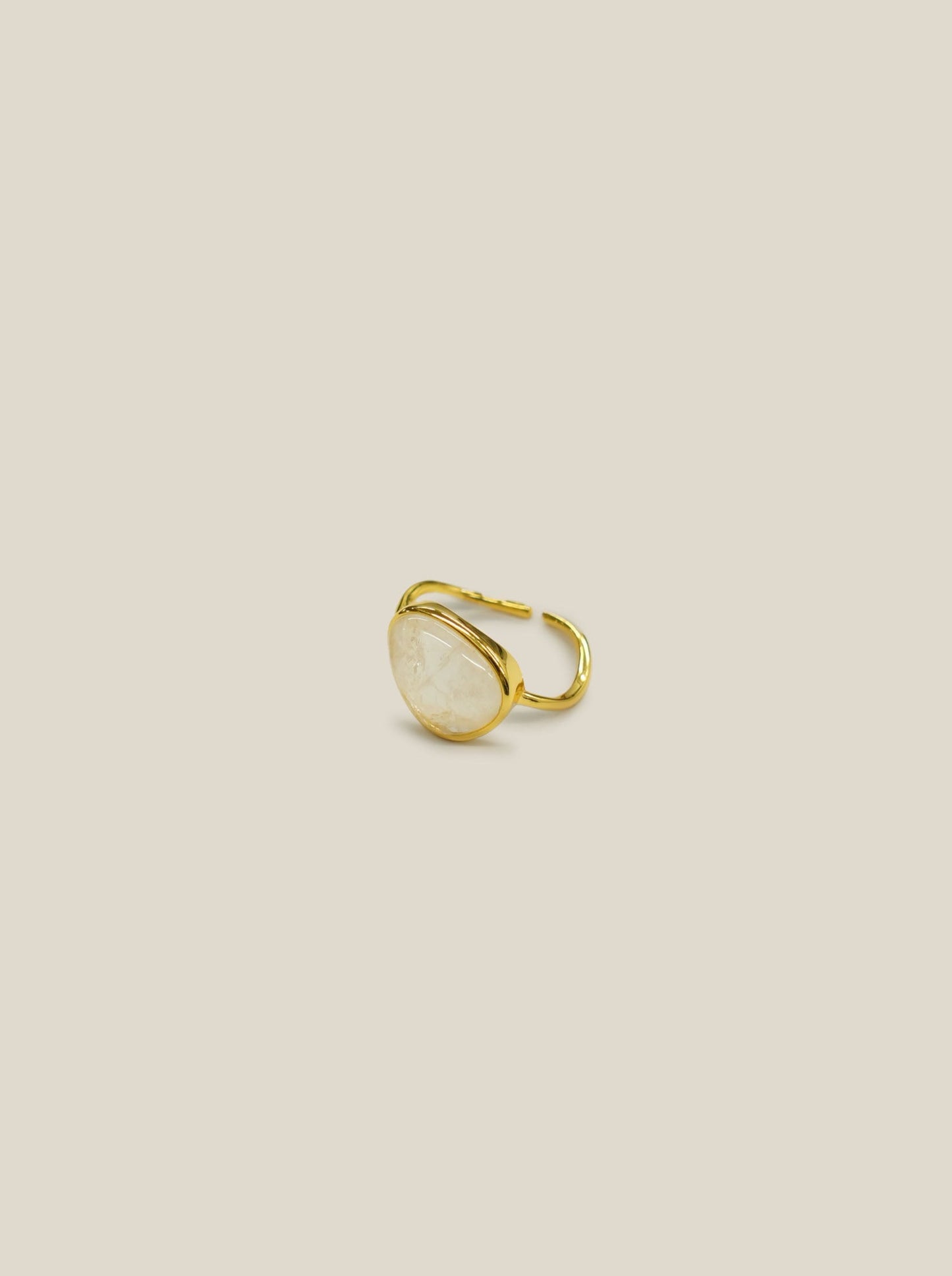 ellipse ring(Blanc pur) / s925