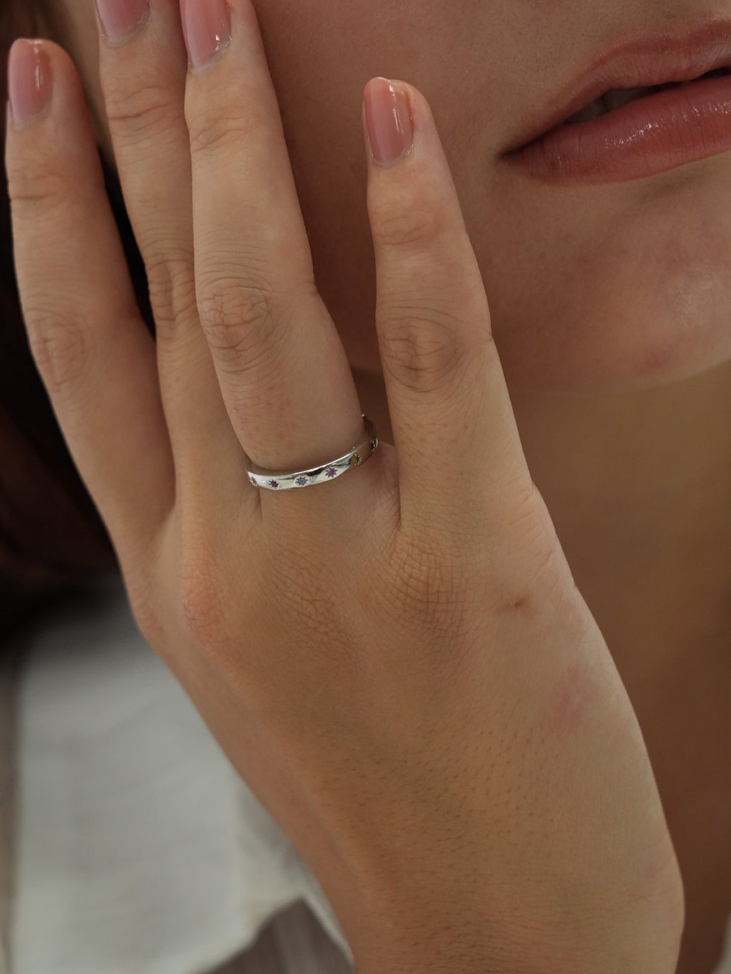 flower stardust ring