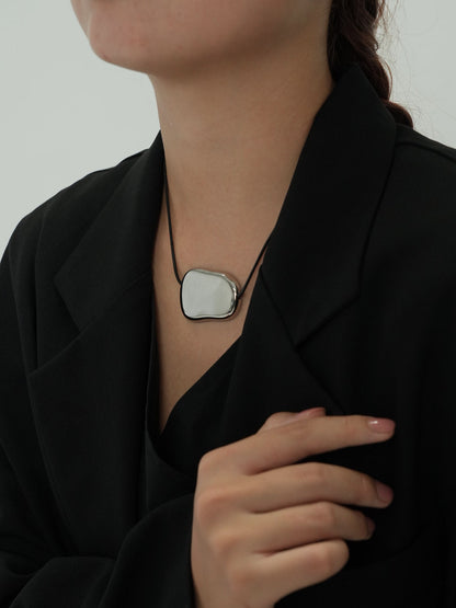 organic metal necklace