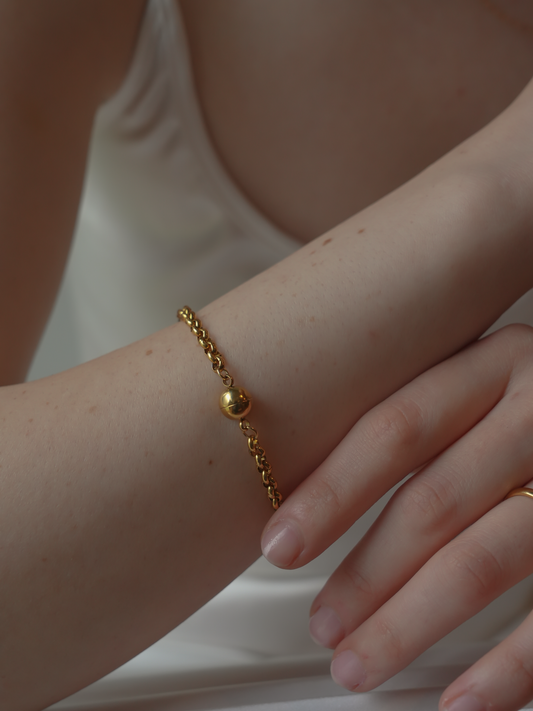 aimant cercle chain bracelet / 316L(金属アレルギー対応)