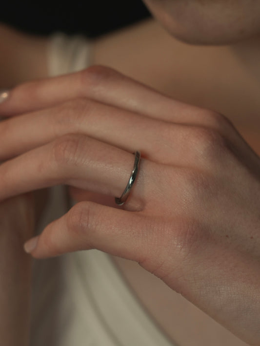 wave ring / 316L(金属アレルギー対応)