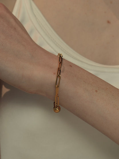 aimant rectangle chain bracelet / 316L(金属アレルギー対応)