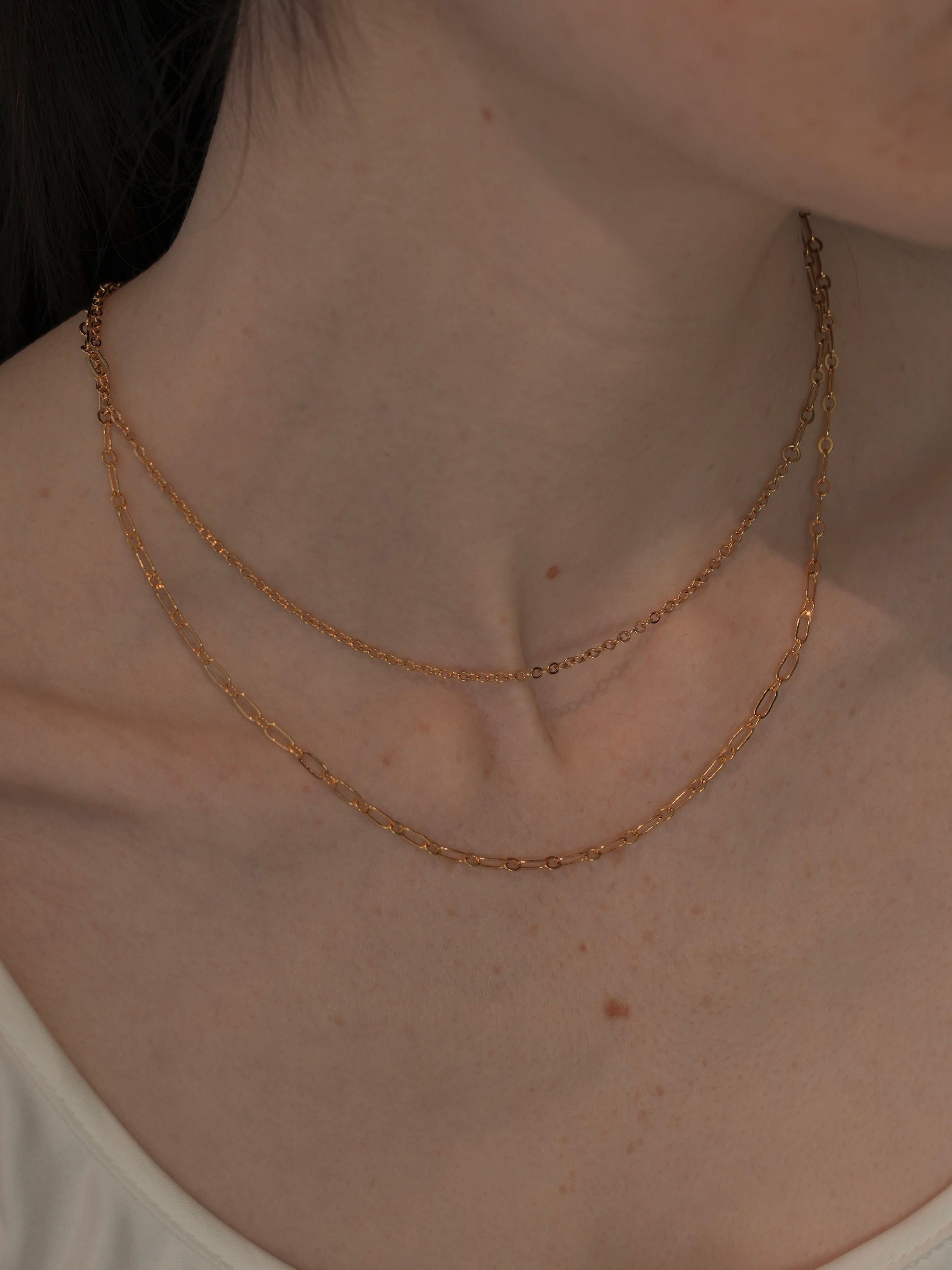 asymmetry swir necklace(corda) – Chérie