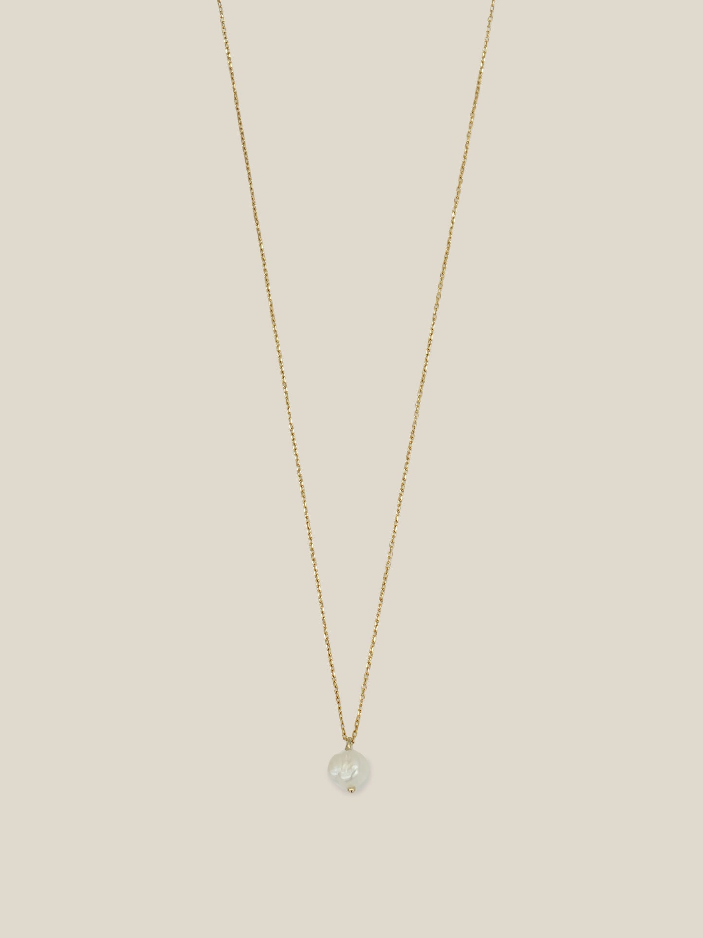 pearl mince chain necklace / 316L(金属アレルギー対応)