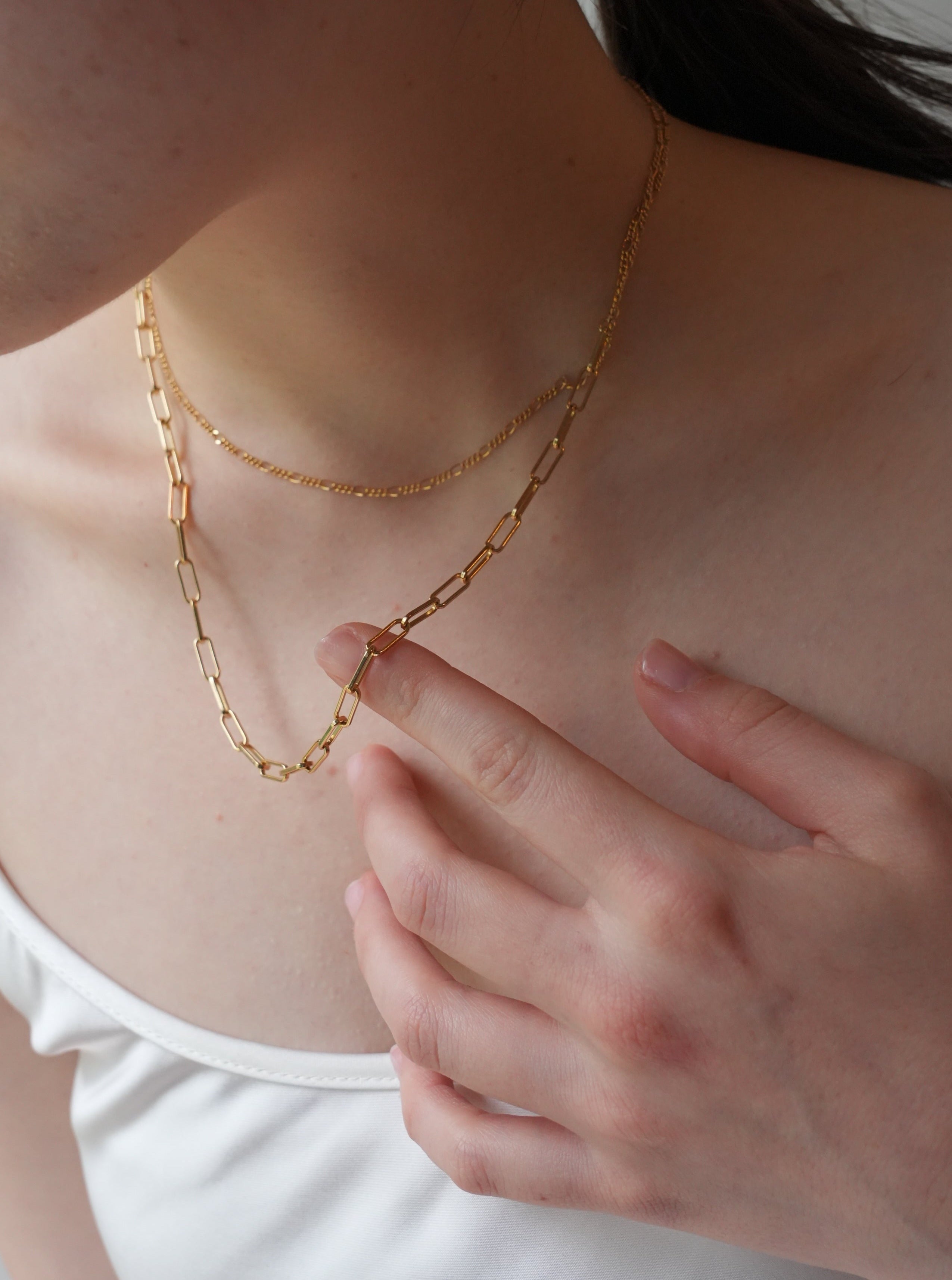 asymmetry swir necklace(corda) – Chérie