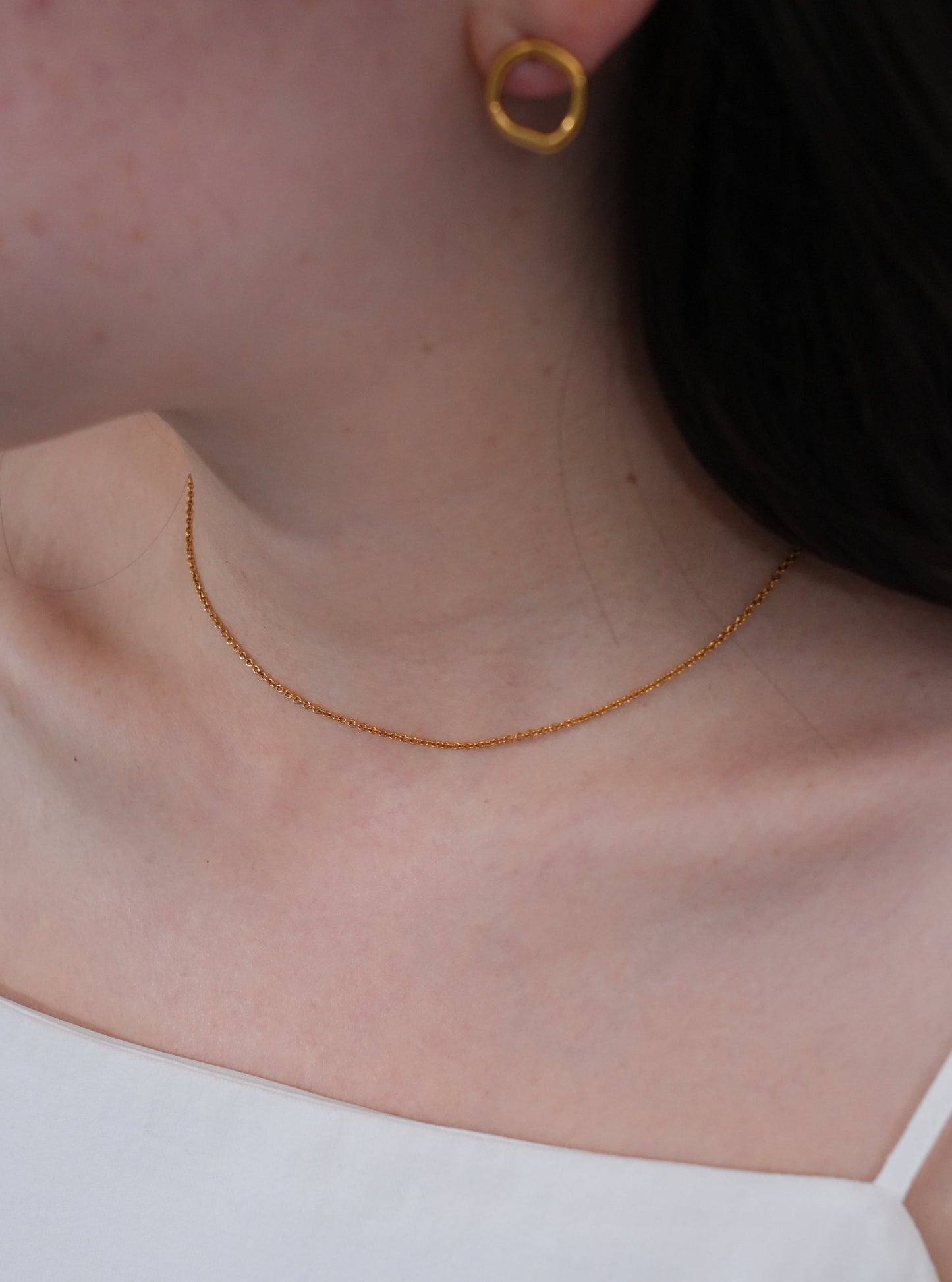 Rond chain necklace / 316L(金属アレルギー対応)
