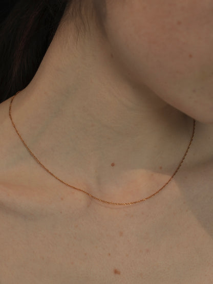 Spiral chain necklace / 316L(金属アレルギー対応)