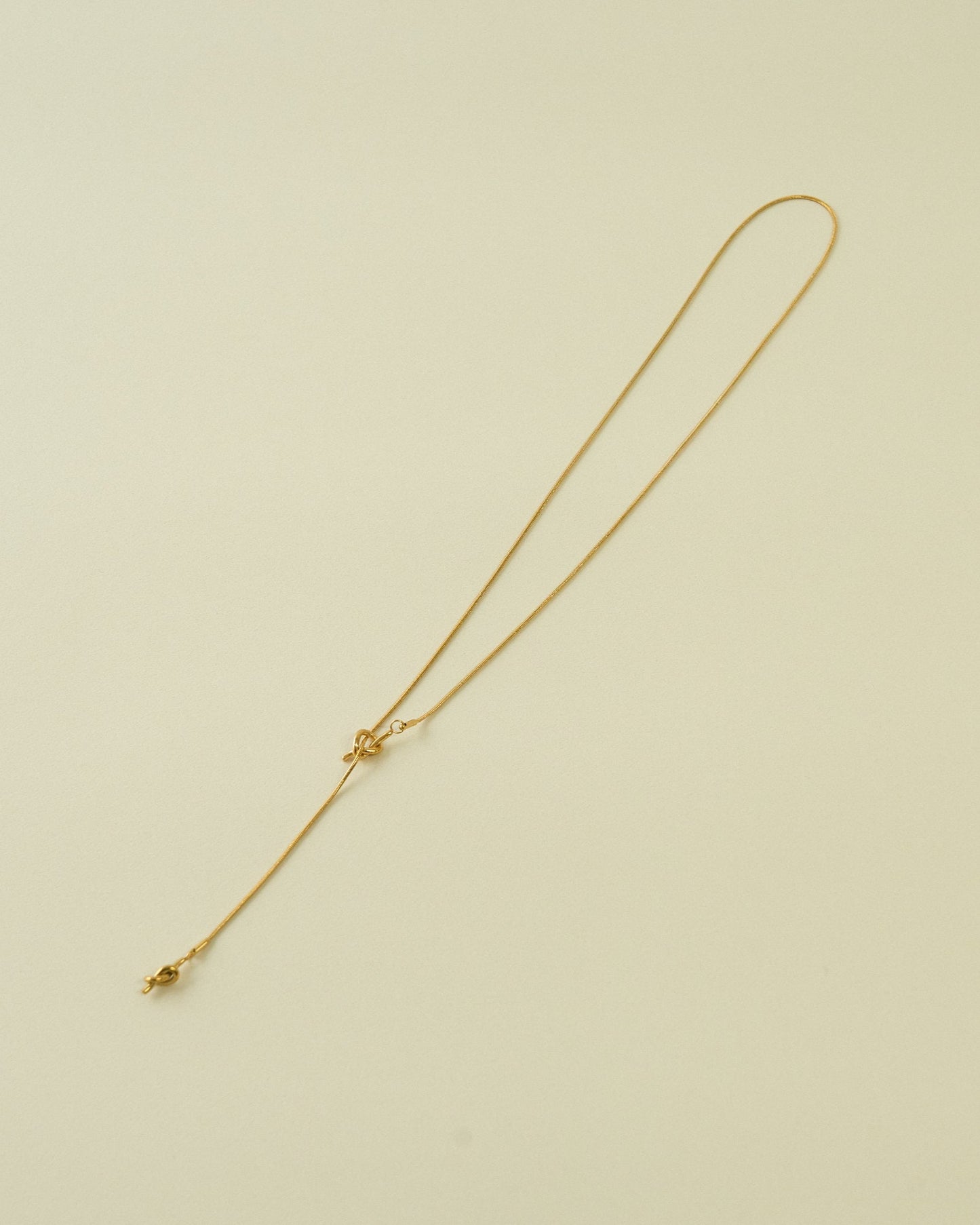 knot slide necklace / 316L