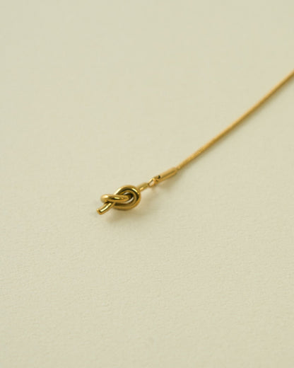 knot slide necklace / 316L