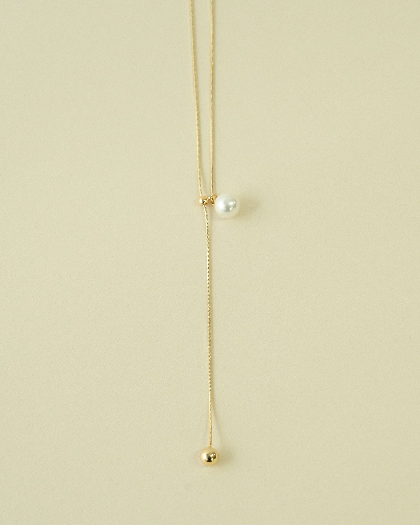 pearl slide necklace