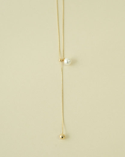 pearl slide necklace