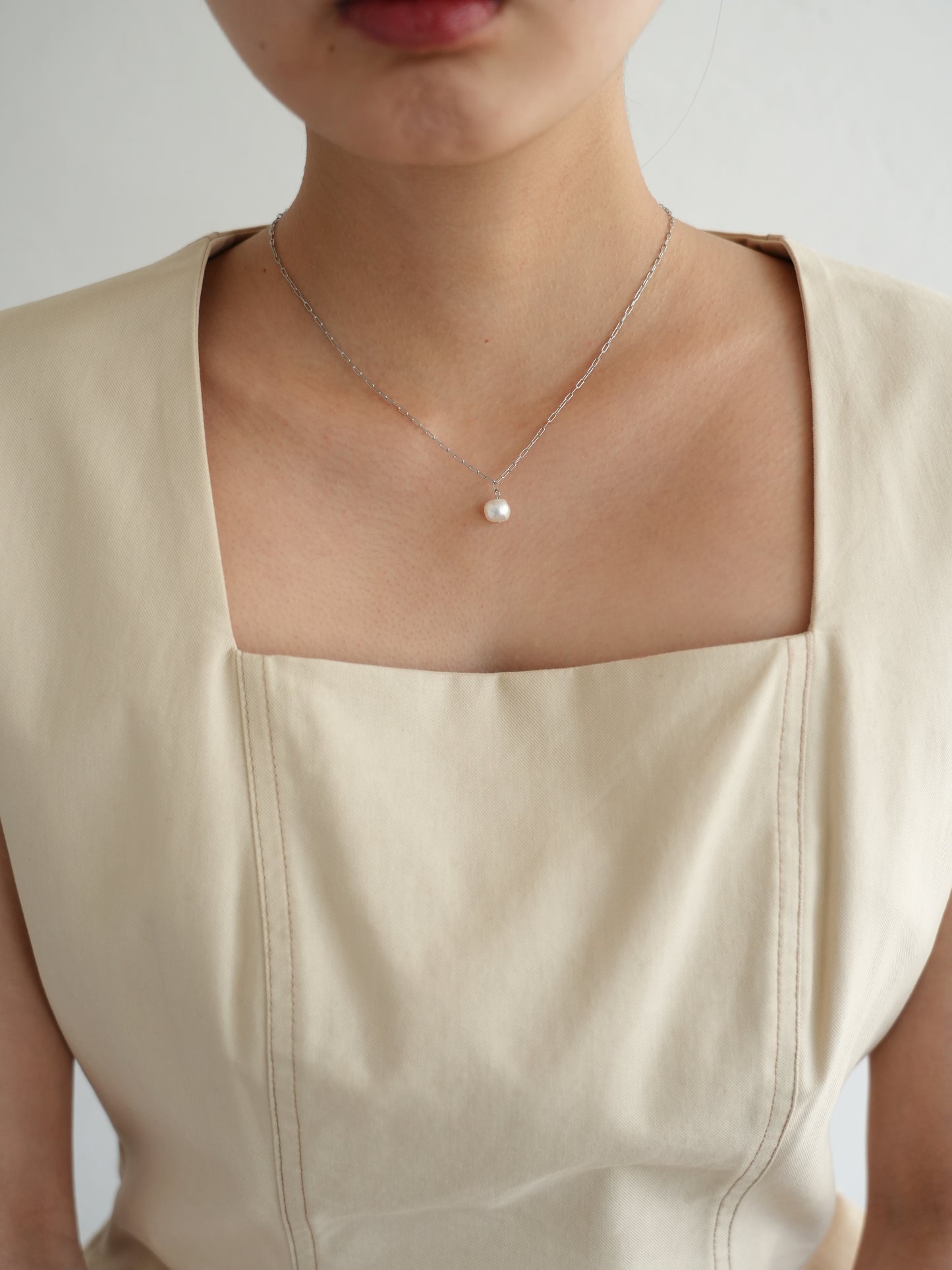 pearl Ritys necklace / (金属アレルギー対応)