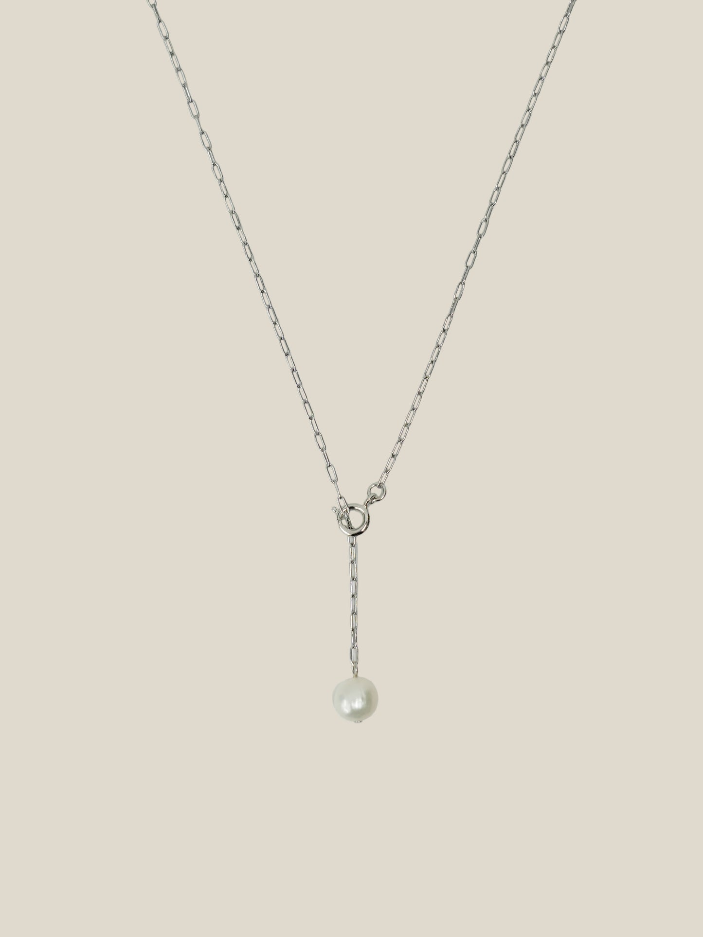 pearl sway necklace - pas - / (金属アレルギー対応)